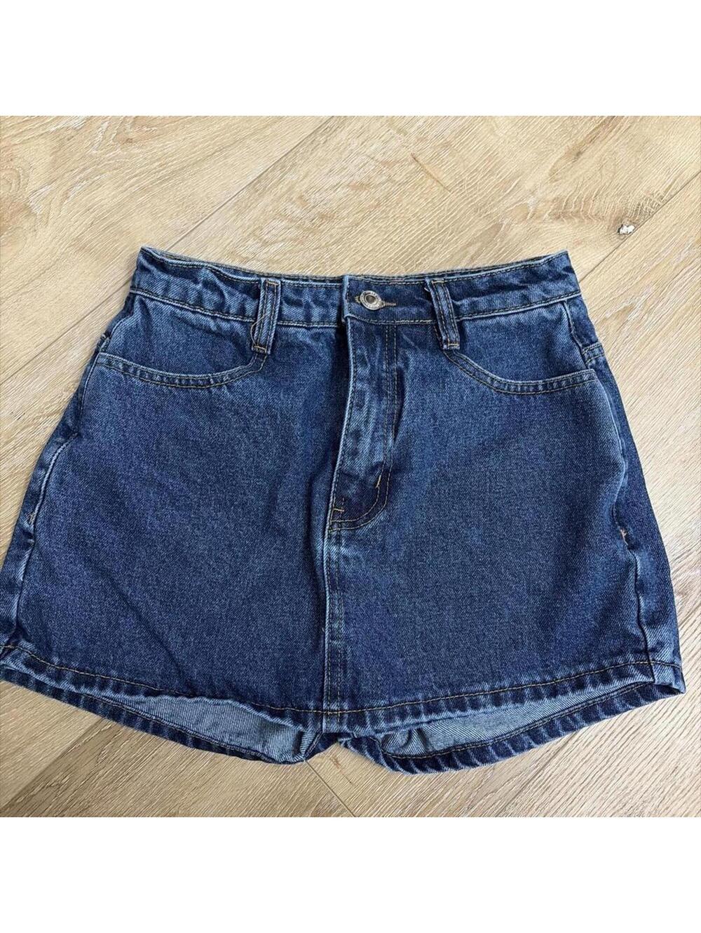 Missguided Women's Blue and Navy Skirt